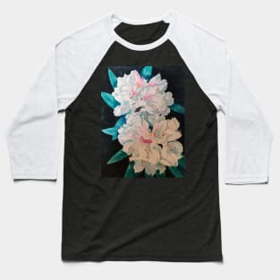 Pink rhodedendron watercolour painting Baseball T-Shirt